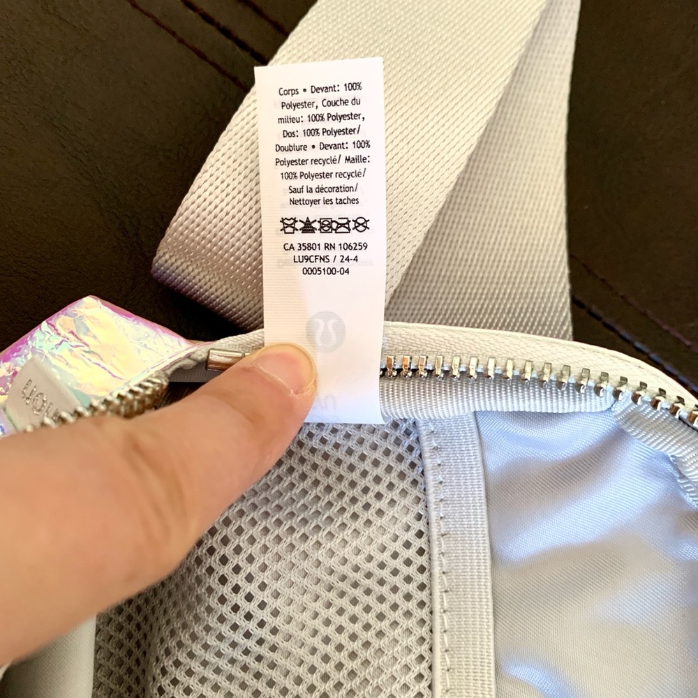 lululemon athletica Iridescent Holographic Crossbody Pouch - Pink/Blue/Purple - Picture 8 of 10